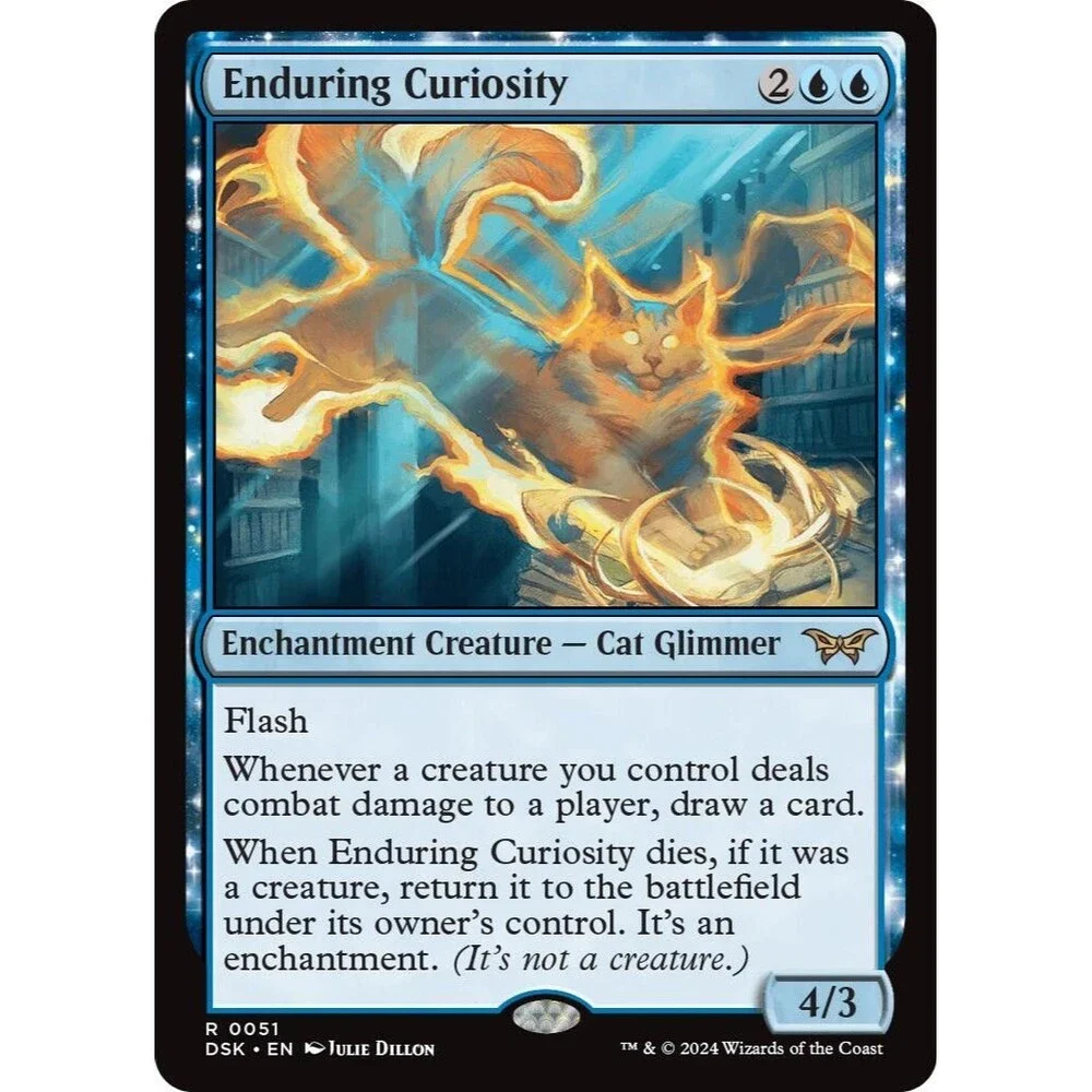 Enduring Curiosity | DSK | 51 | NM/Rare | 030-MTG-R